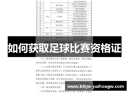 如何获取足球比赛资格证